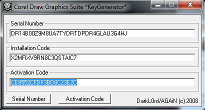 Corel draw x4 activation code serial keygen