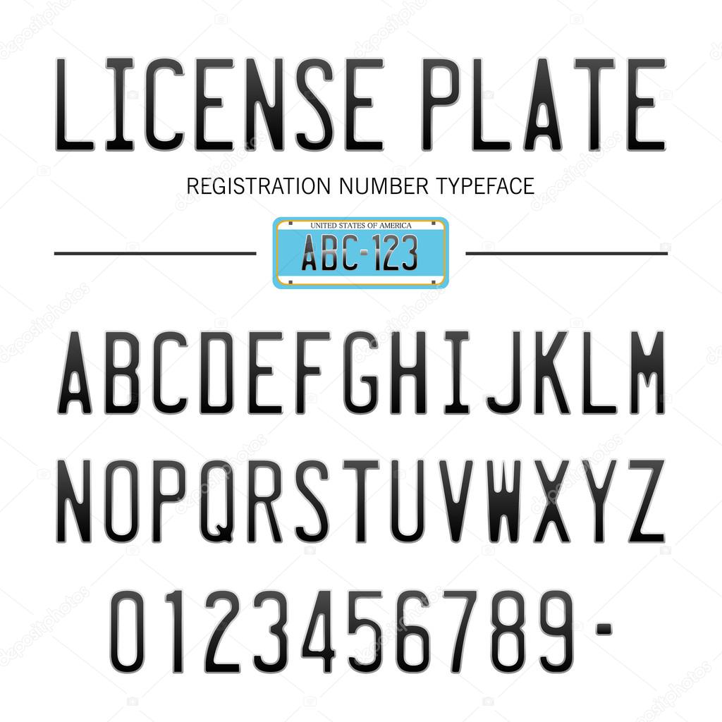 number plate switzerland fonts